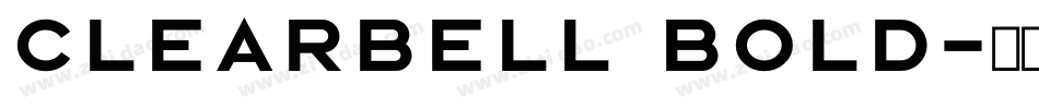 Clearbell Bold字体转换